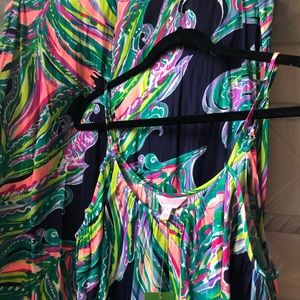 Lilly Pulitzer Posy Crop Top and Gaucho Pant Set